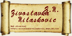 Živoslavka Milašković vizit kartica